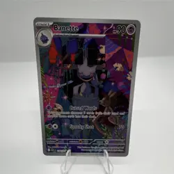 Pokemon TCG Banette Illustration Rare Full Art Holo SV02 90 HP 70 232/217 - Image 1