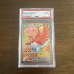 Pokemon Destined Rivals Ethan's Ho-oh ex 209 PSA 10 - Image 1