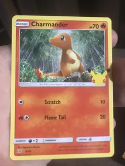CHARMANDER Non Holo MCDONALDS 25th EDITION HAPPY MEAL POKEMON CARD - Image 1
