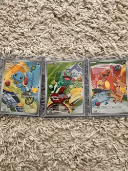 Pokemon TCG First Partner Illustration Collection Series 1 Kanto GEN 1 Starters - Image 1