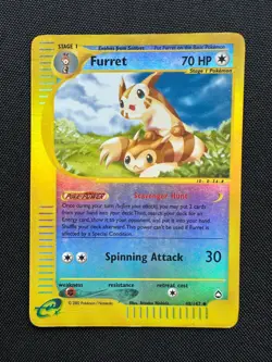 Pokemon AQUAPOLIS - #48/147 Furret - Reverse Holo - ENG - LP - Image 2