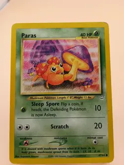 Paras 47/64 Neo Revelation Regular Pokemon TCG Vintage - Image 1