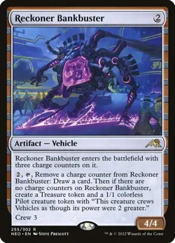 MTG Magic the Gathering Reckoner Bankbuster (255/604) Kamigawa Neon Dynasty NM - Image 1