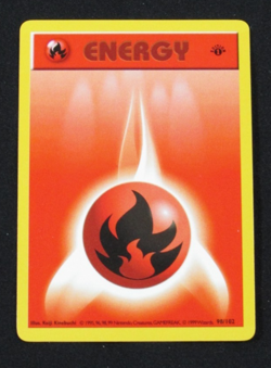 1999 Pokemon Game Fire Energy 98/102 1st Edition Base NM - Image 1