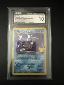 2021 Pokemon Celebrations Classic Coll. 8/82 Dark Gyarados Holo CGC 10 Gem Mint - Image 1