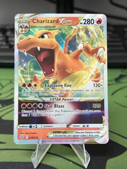 Pokemon TCG - Charizard VSTAR 18/172 - Brilliant Stars - Ultra Rare - NM - Image 1