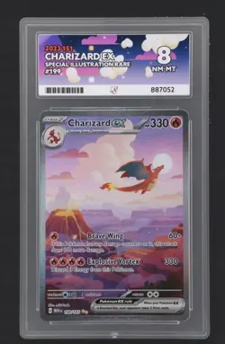 Pokemon Charizard EX 199/165 Scarlet & Violet 151 Sir Ace 8 NM - Image 1