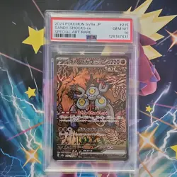 Pokemon Sandy Shocks ex PSA 10 Sv8a Terastal Fest Ex Holo 215/187 Japanese SAR - Image 1