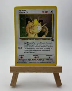 Pokemon TCG - Meowth 10 Black Star Promo - Holo Rare GameBoy Colour WOTC - Image 1