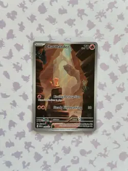 Pokemon TCG Charmander 168/165 Sv: Scarlet & Violet 151, Illustration Rare, NM - Image 1