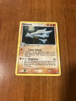 Pokemon Marowak Holo Rare EX FireRed & LeafGreen 7/112 80HP Stage 1 - Image 1
