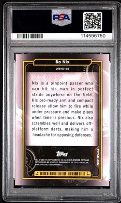 🌞 BO NIX 2024 TOPPS COSMIC CHROME PLANETARY PURSUIT SUN ROOKIE RC PSA 10 🌞 - Image 4
