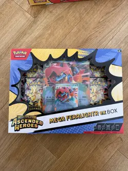 Pokemon TCG Ascended Heroes Mega Ex Boxes X3 Feraligator, Emboar, Meganium New - Image 2