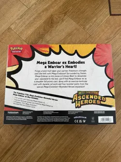 Pokemon TCG Ascended Heroes Mega Ex Boxes X3 Feraligator, Emboar, Meganium New - Image 5