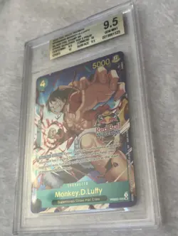 Monkey D. Luffy One Piece Red bull double don Winner PRB02-005 BGS9.5 - Image 2