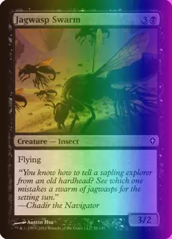 MTG Magic the Gathering Jagwasp Swarm (58/151) Worldwake MP FOIL - Image 1