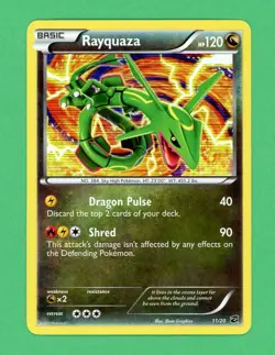 Rayquaza Pokemon Dragon Vault Holo Rare 11/20 NM - Image 1