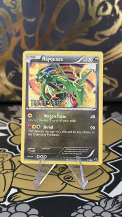 Pokemon Rayquaza Dragon Vault Stamped 11/20 Holo Rare NM - Image 1
