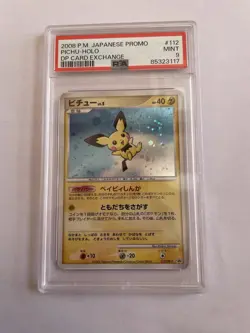Pokemon Pichu Psa 9 Holo DP Card Exchange Japanese Promo - Image 1