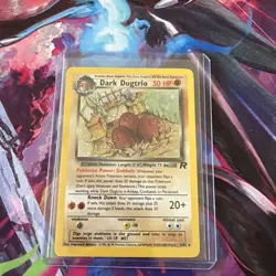 Pokemon Dark Dugtrio TCG Holo Card 6/82 Rare NM Vintage Team Rocket - Image 1