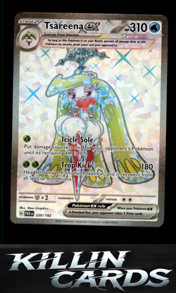 Tsareena ex - 220/182 220/182 Pokemon Ultra Rare SV04: Paradox Rift Card NM - Image 1