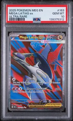 PSA 10 Mega Latias ex 163/132 - Mega Evolution Full Art - Graded Pokemon Card - Image 1