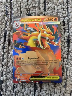 Mega Charizard Y ex 022/217 Holo Ascended Heroes Pokemon TCG Card - Image 1