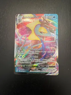 Pokemon TCG Rebel Clash Inteleon VMAX Holo Ultra Rare Card 050/192 - Image 1