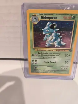 Nidoqueen Holo Rare 7/64 Jungle Set 1999 Vintage Pokemon TCG Card WOTC LP - Image 4