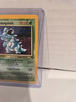 Nidoqueen Holo Rare 7/64 Jungle Set 1999 Vintage Pokemon TCG Card WOTC LP - Image 5