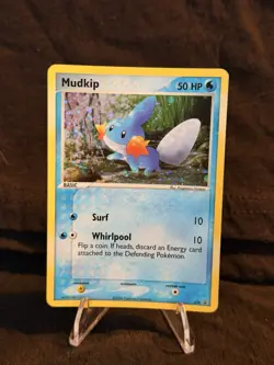 Pokemon Mudkip Nintendo Promo Holo 018 50HP Basic English Pokemon Card 2004 - Image 1