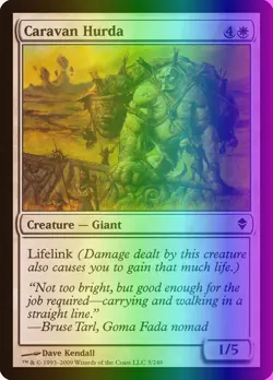 MTG Magic the Gathering Caravan Hurda (5/280) Zendikar MP FOIL - Image 1