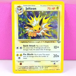 Jolteon Jungle 4/64 Pokemon Card Unlimited Holo MP - Image 1