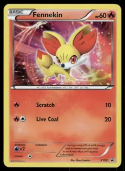 Fennekin 2013 XY Black Star Promo Holo Pokemon Card XY02 (NM) - Image 1