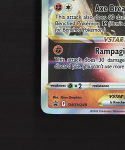 Kleavor VSTAR SWSH249 Sword & Shield Black Star Promo Holo Pokemon Card NM - Image 5