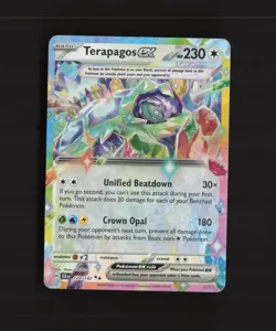 Terapagos ex 128/142 Stellar Crown Ultra Rare Holo Pokemon Card LP+ - Image 1