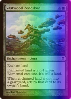MTG Magic the Gathering Vastwood Zendikon (117/151) Worldwake MP FOIL - Image 1