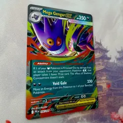 Mega Gengar ex 056/094 Phantasmal Flames Ultra Rare Holo Pokemon Card NM - Image 3