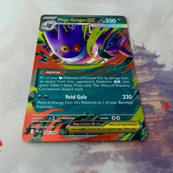 Mega Gengar ex 056/094 Phantasmal Flames Ultra Rare Holo Pokemon Card NM - Image 4