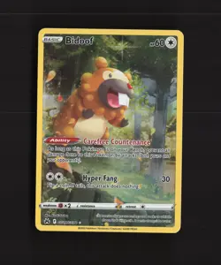 Bidoof GG29/GG70 Crown Zenith Full Art Ultra Rare Holo Pokemon Card NM - Image 1