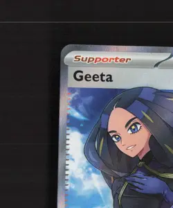 Geeta 218/197 Obsidian Flames Full Art Ultra Rare Holo Pokemon Card LP+ - Image 3