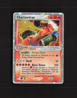 Charizard ex 105/112 EX FireRed & LeafGreen Ultra Rare Holo Pokemon Card DMG - Image 1
