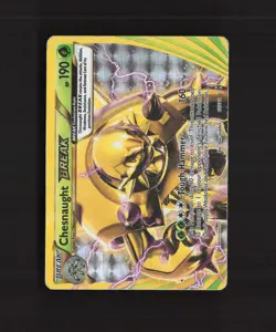 Chesnaught BREAK 12/162 Breakthrough Full Art Ultra Rare Holo Pokemon Card DMG - Image 1