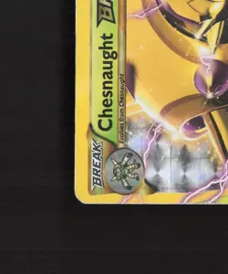 Chesnaught BREAK 12/162 Breakthrough Full Art Ultra Rare Holo Pokemon Card DMG - Image 5