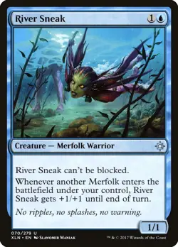 MTG Magic the Gathering River Sneak (70/317) Ixalan MP - Image 1