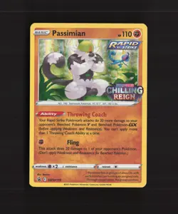 Passimian SWSH115 Sword & Shield Black Star Promo Holo Stamped Pokemon Card NM - Image 1
