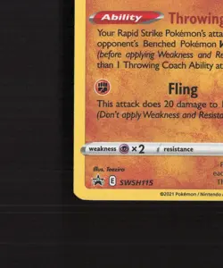 Passimian SWSH115 Sword & Shield Black Star Promo Holo Stamped Pokemon Card NM - Image 5