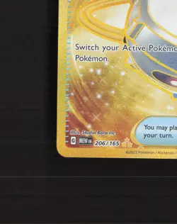 Switch 206/165 Scarlet & Violet 151 Full Art Gold Secret Rare Pokemon Card NM - Image 5