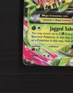 Mega M Sceptile EX 8/98 Ancient Origins Ultra Rare Holo Pokemon Card DMG - Image 5