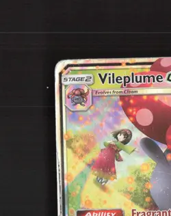 Vileplume GX 4/236 Sm-Cosmic Eclipse Ultra Rare Holo Pokemon Card DMG - Image 3
